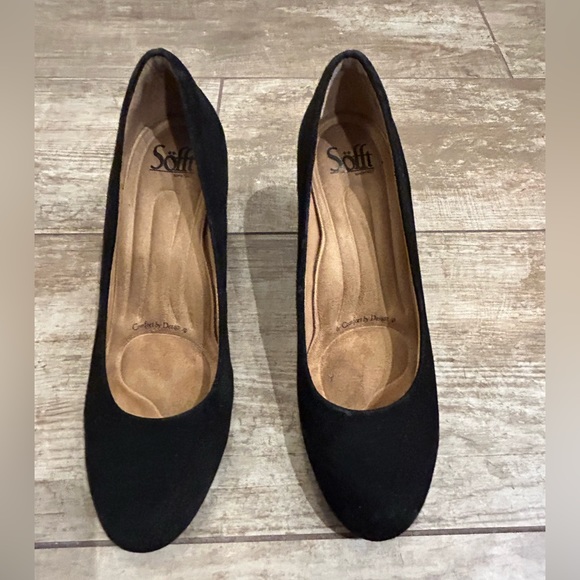 Sofft black suede heels - size 8 - Picture 4 of 8